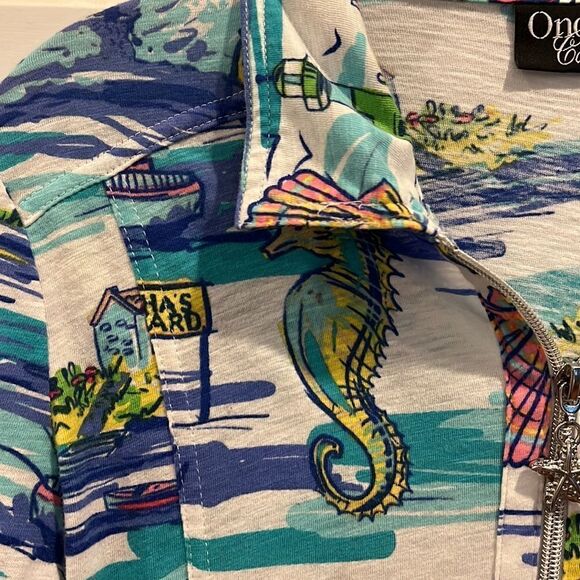 Martha’s Vineyard and Nantucket women’s size medium zip up cotton jacket - Picture 7 of 16